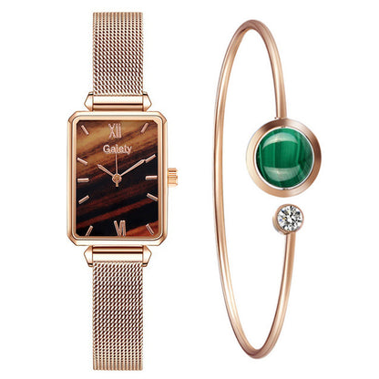Elegante Damenuhr – Fashion Quarz Uhr mit Roségold Mesh