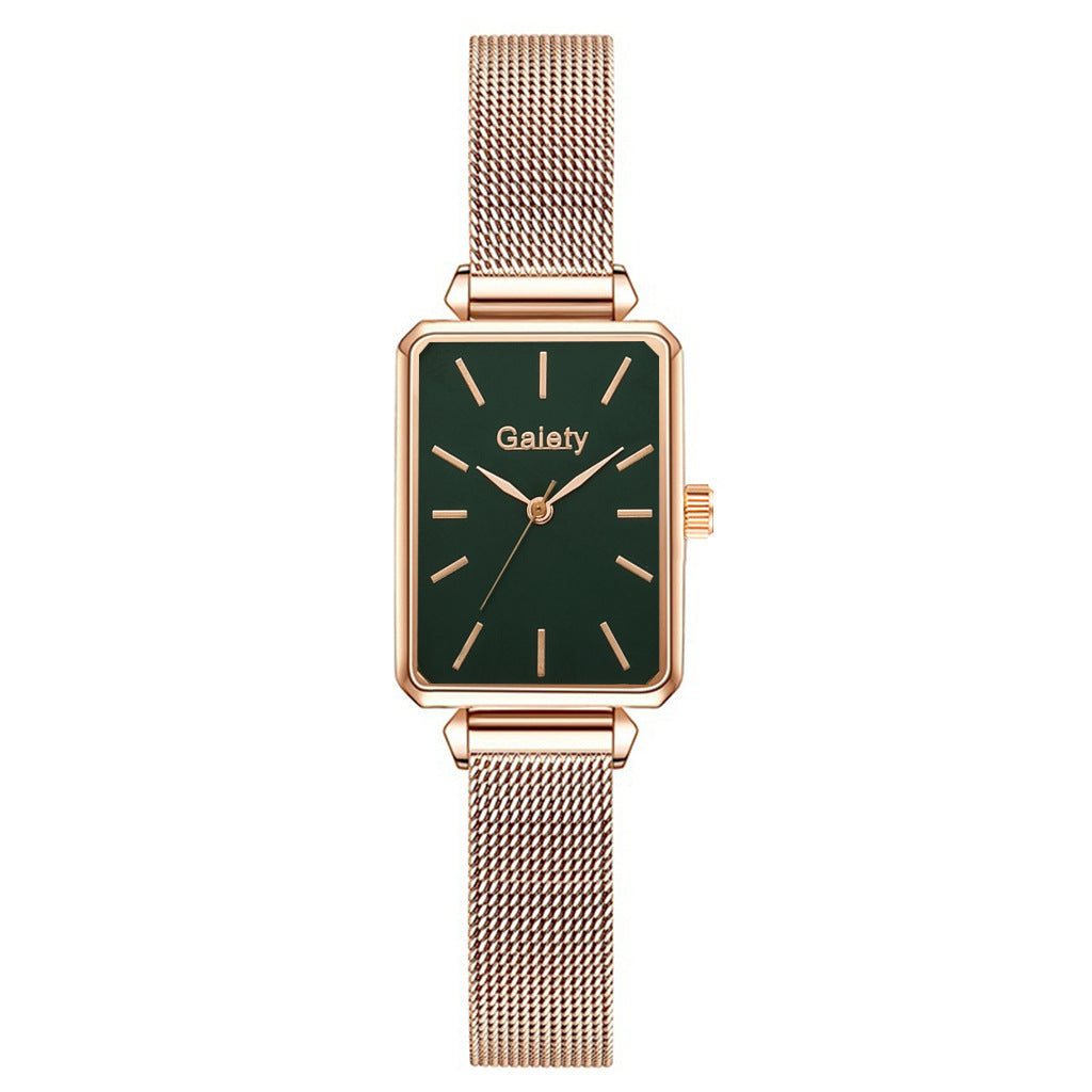 Elegante Damenuhr – Fashion Quarz Uhr mit Roségold Mesh