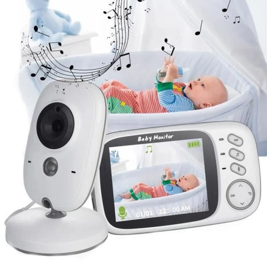 Babyphone  Baby-Kamera Babyüberwachnung 3,2 Zoll  LCD Videotelefon, Kabellos